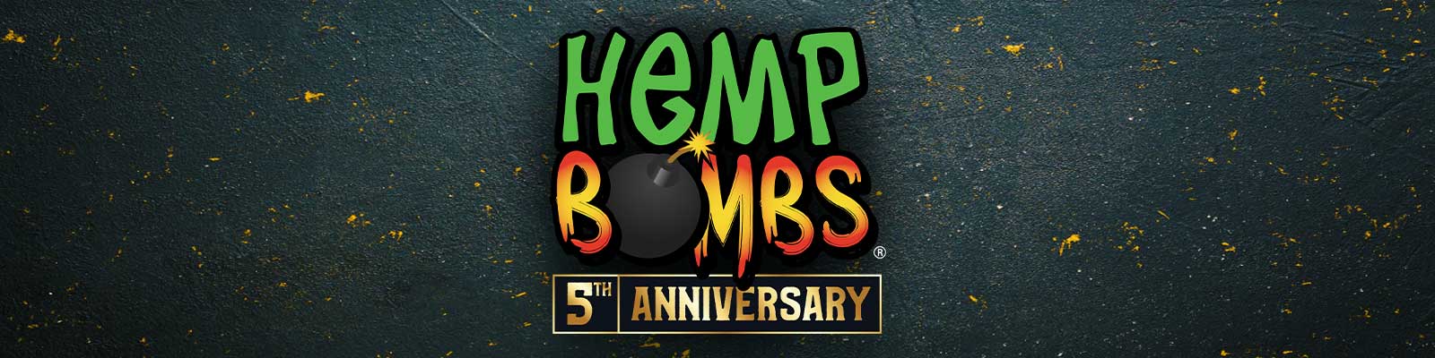 Hemp Bombs 5-Year Anniversary Banner