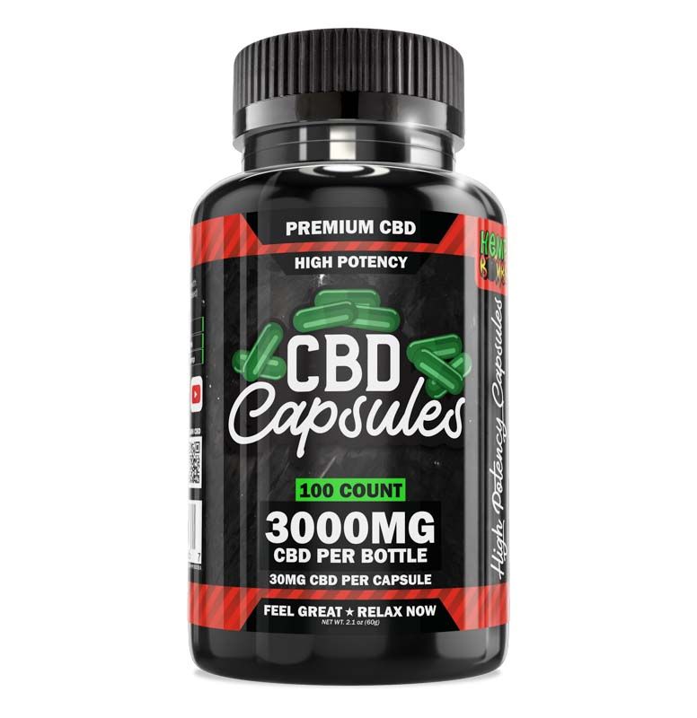 High Potency CBD Capsules 100-Count