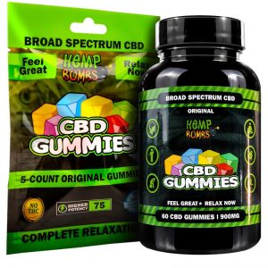 Original CBD Gummies Bag and Bottle