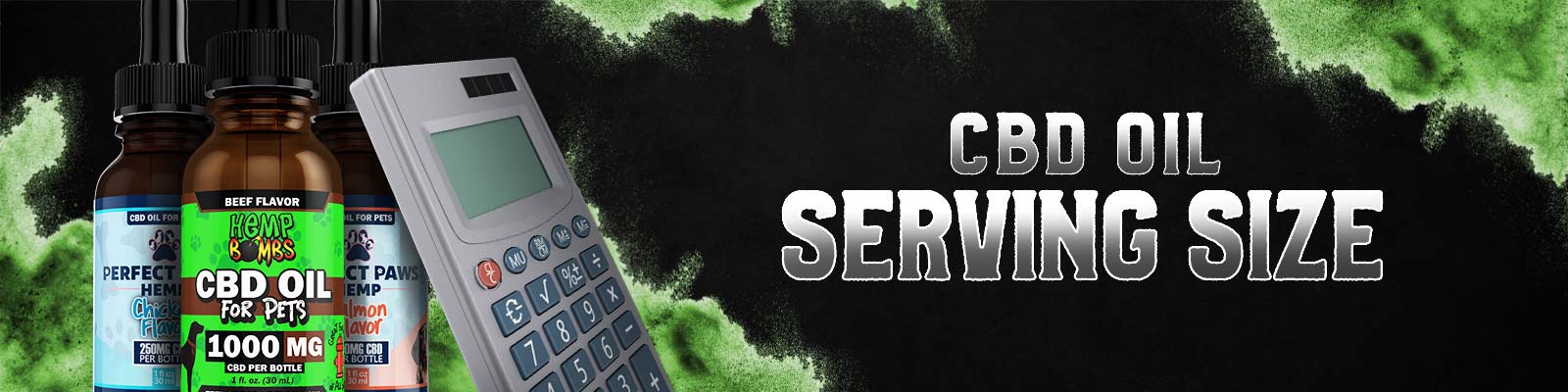 Pet CBD Oil Serving Size Banner